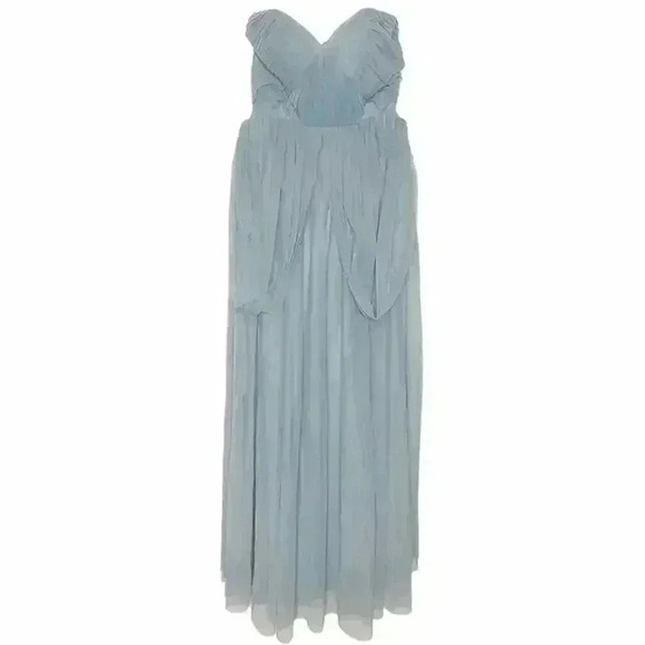 NEW! Birdy Grey CHRISTINA CONVERTIBLE DRESS in Dusty Blue Tulle Size Small - Picture 3 of 9